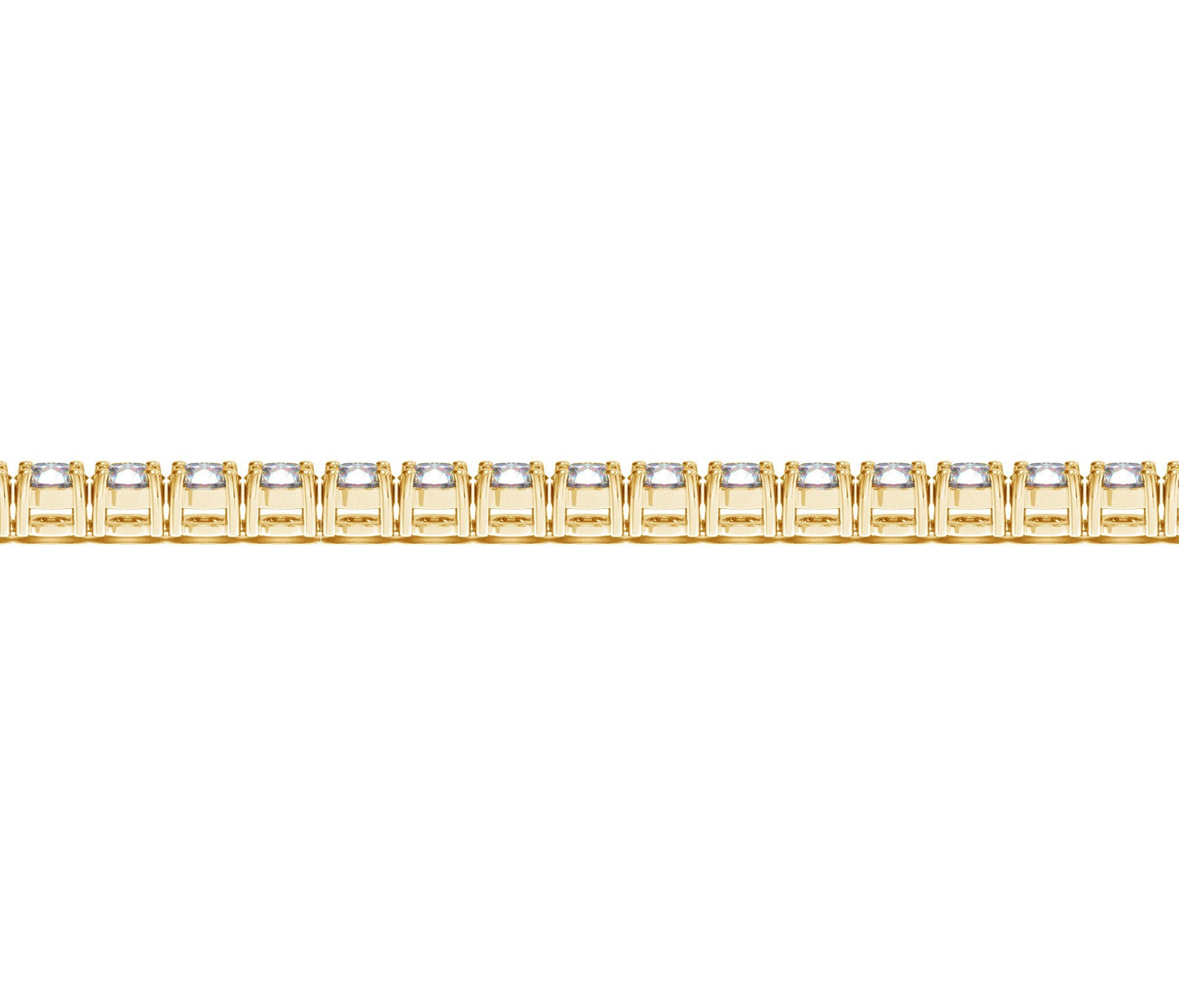 10 Carat Lab Diamond Tennis Bracelet in 14k Yellow Gold