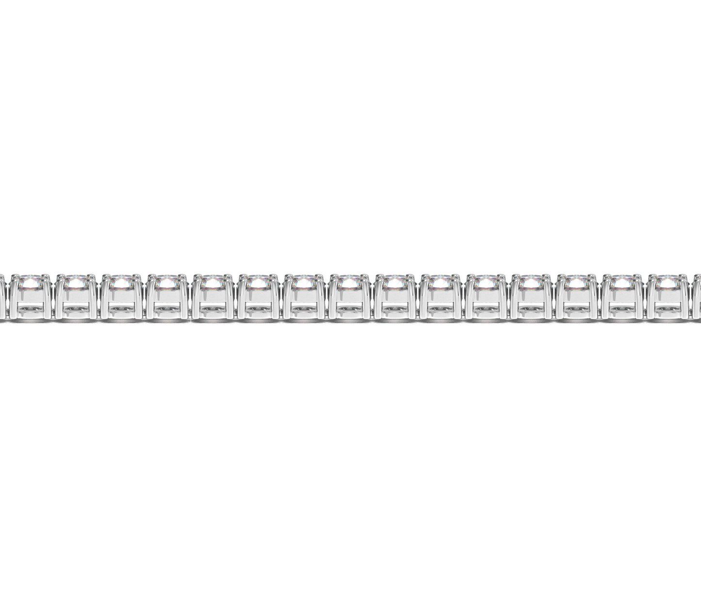 10 Carat Lab Diamond Tennis Bracelet in 14k White Gold