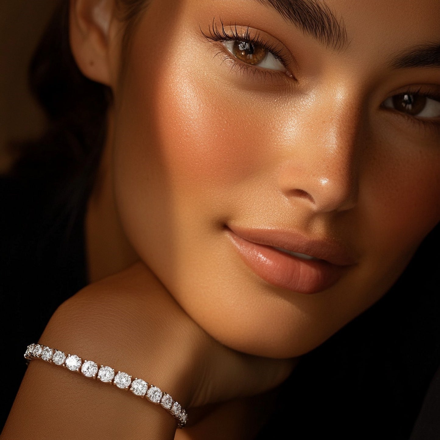 10 Carat Lab Diamond Tennis Bracelet in 14k White Gold