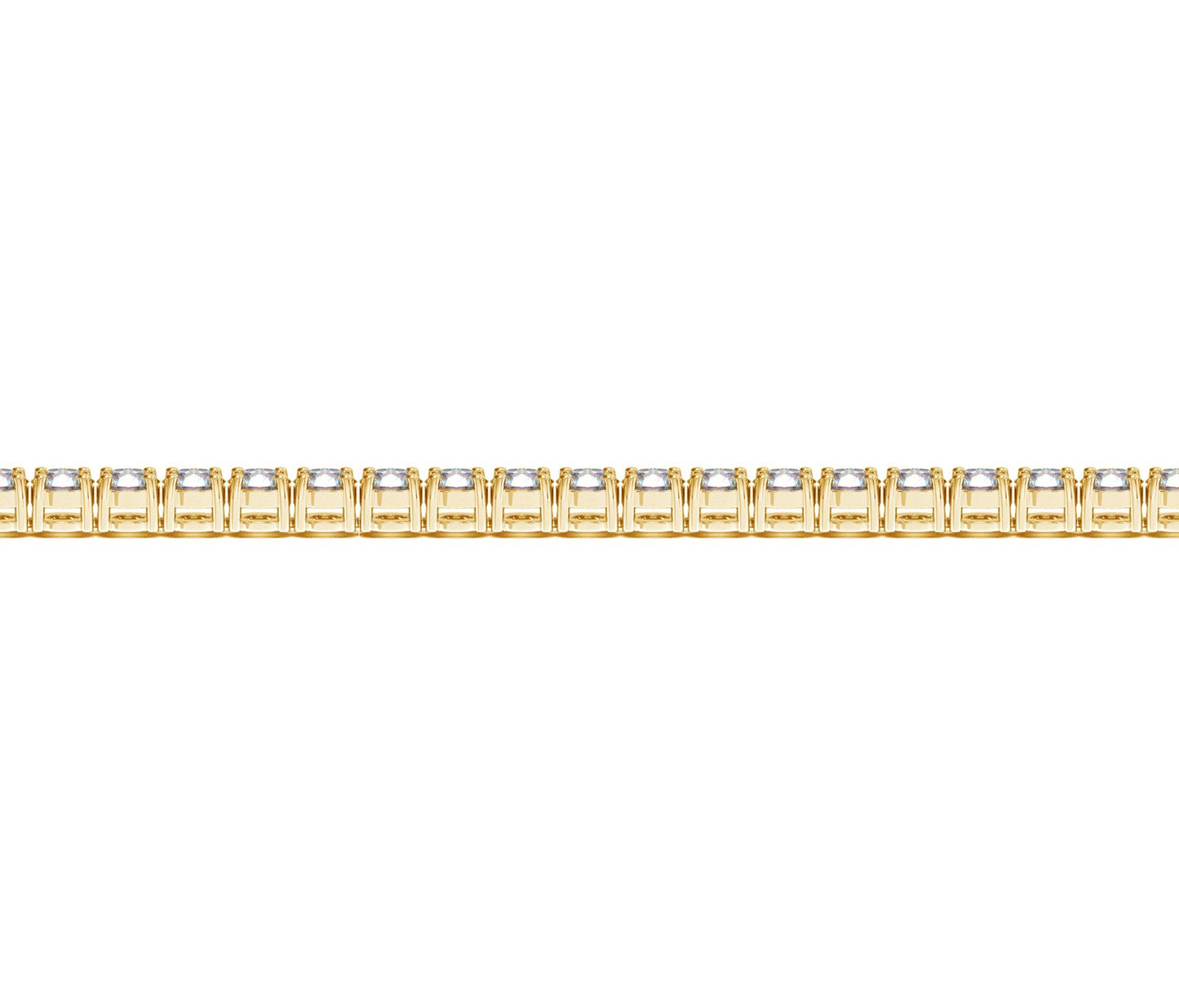 5 Carat Tennis Bracelet – Lab Grown Round Diamonds in 14K Yellow Gold (F-G, VS2-SI1)