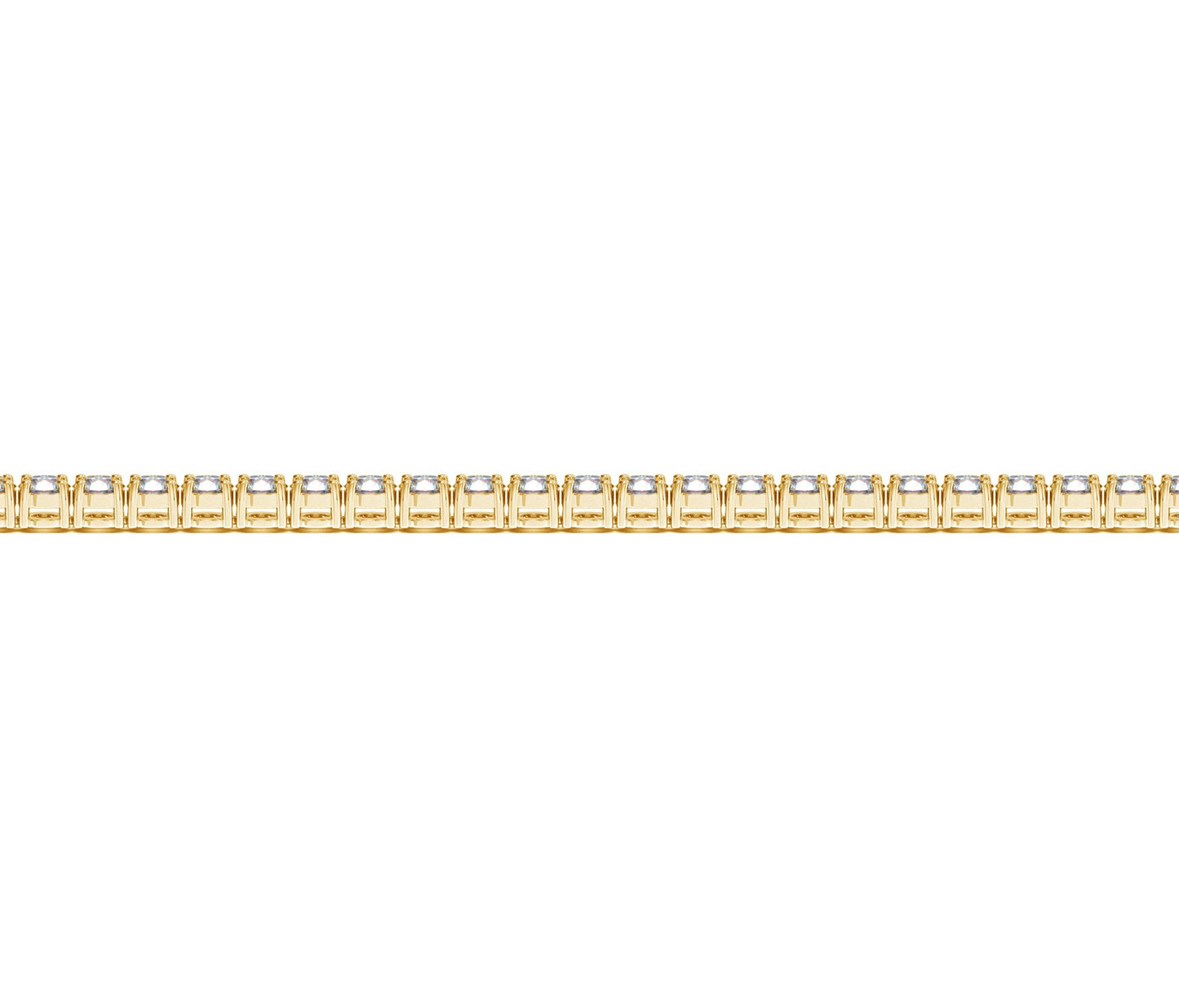 3 Carat Tennis Bracelet – Lab Grown Round Diamonds in 14K Yellow Gold (F-G, VS2-SI1)