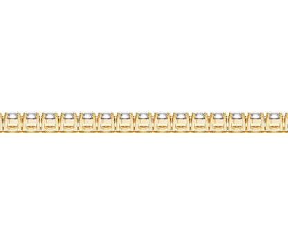 10 Carat Lab Diamond Tennis Bracelet in 14k Yellow Gold