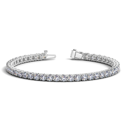 10 Carat Lab Diamond Tennis Bracelet in 14k White Gold
