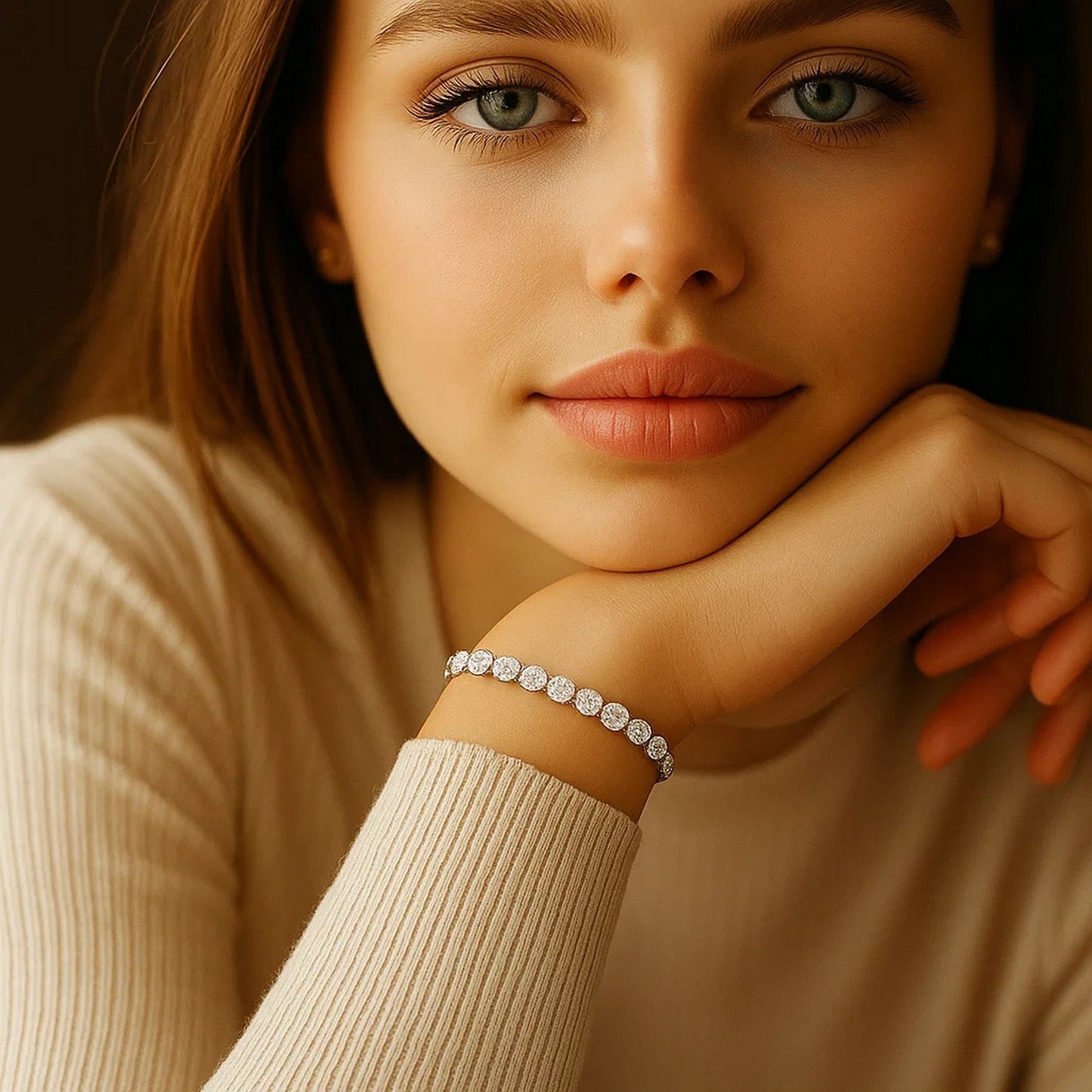 5 Carat Tennis Bracelet – Lab Grown Round Diamonds in 14K White Gold (F-G, VS2-SI1)