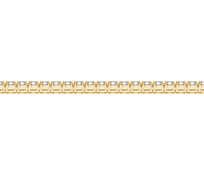5 Carat Tennis Bracelet – Lab Grown Round Diamonds in 14K Yellow Gold (F-G, VS2-SI1)