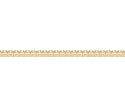 3 Carat Tennis Bracelet – Lab Grown Round Diamonds in 14K Yellow Gold (F-G, VS2-SI1)
